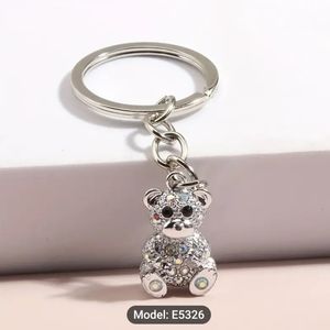 NWT Silver Rhinestone teddy bear 🧸 keychain.